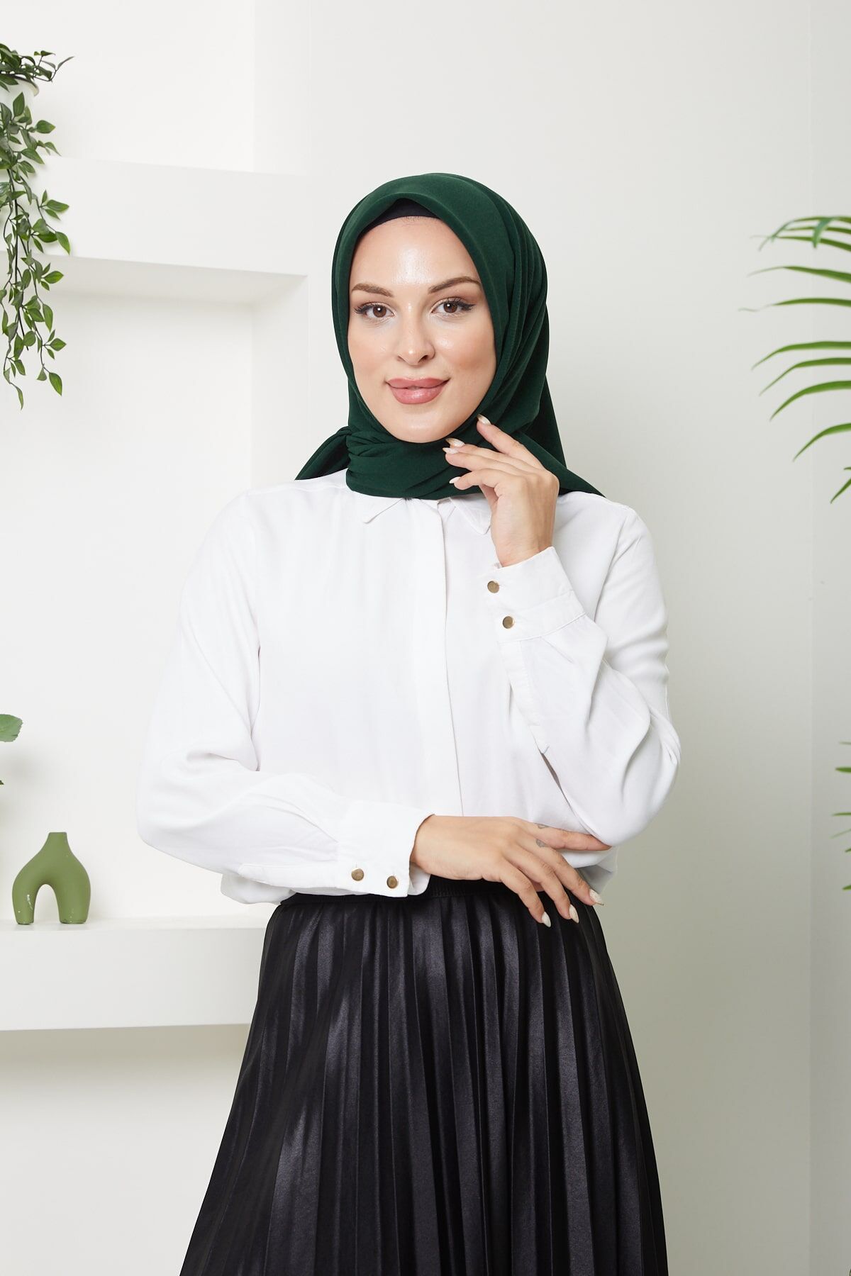 120. cm Medine İpeği Eşarp