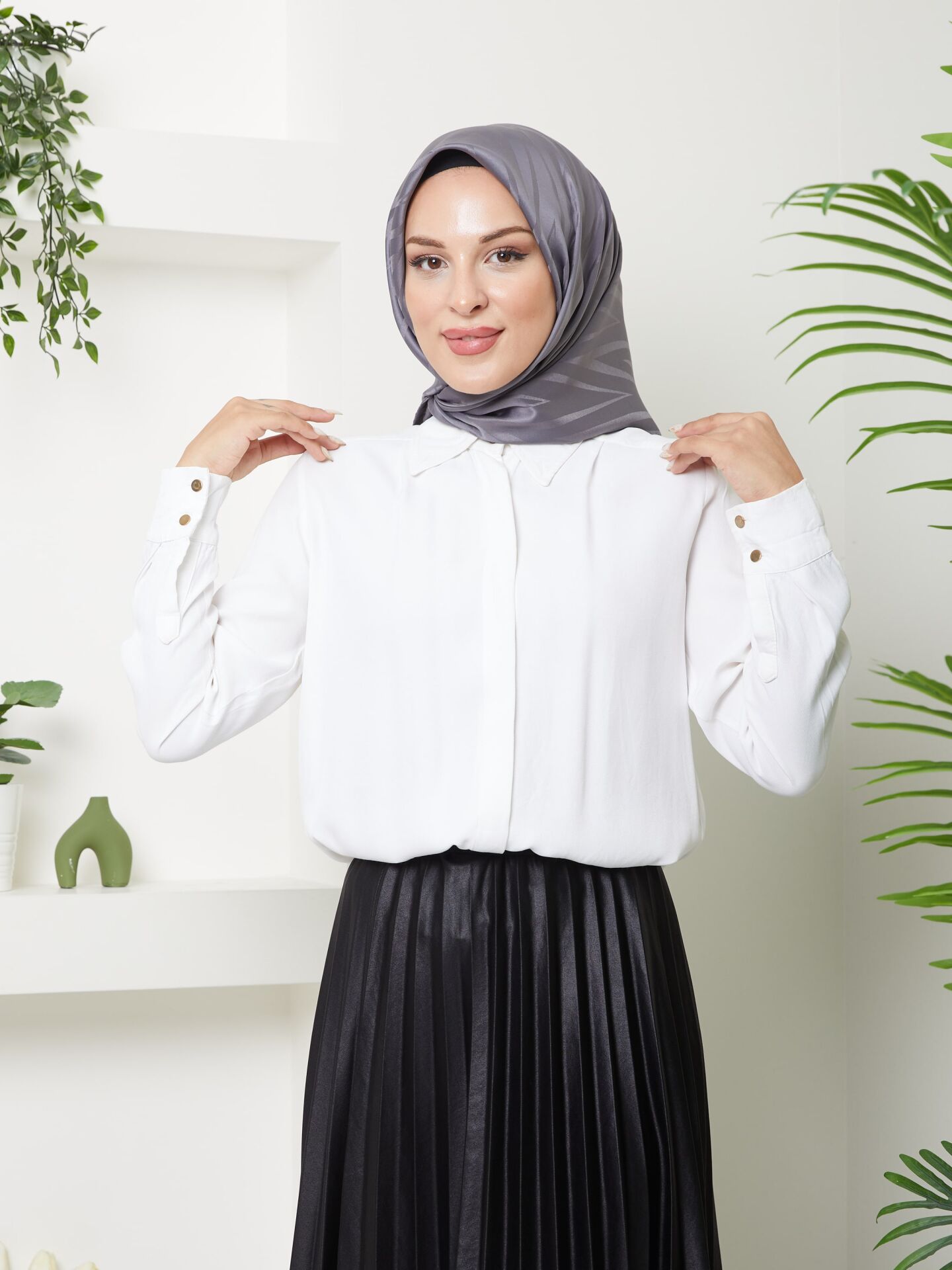 Zigzag Jakar Eşarp