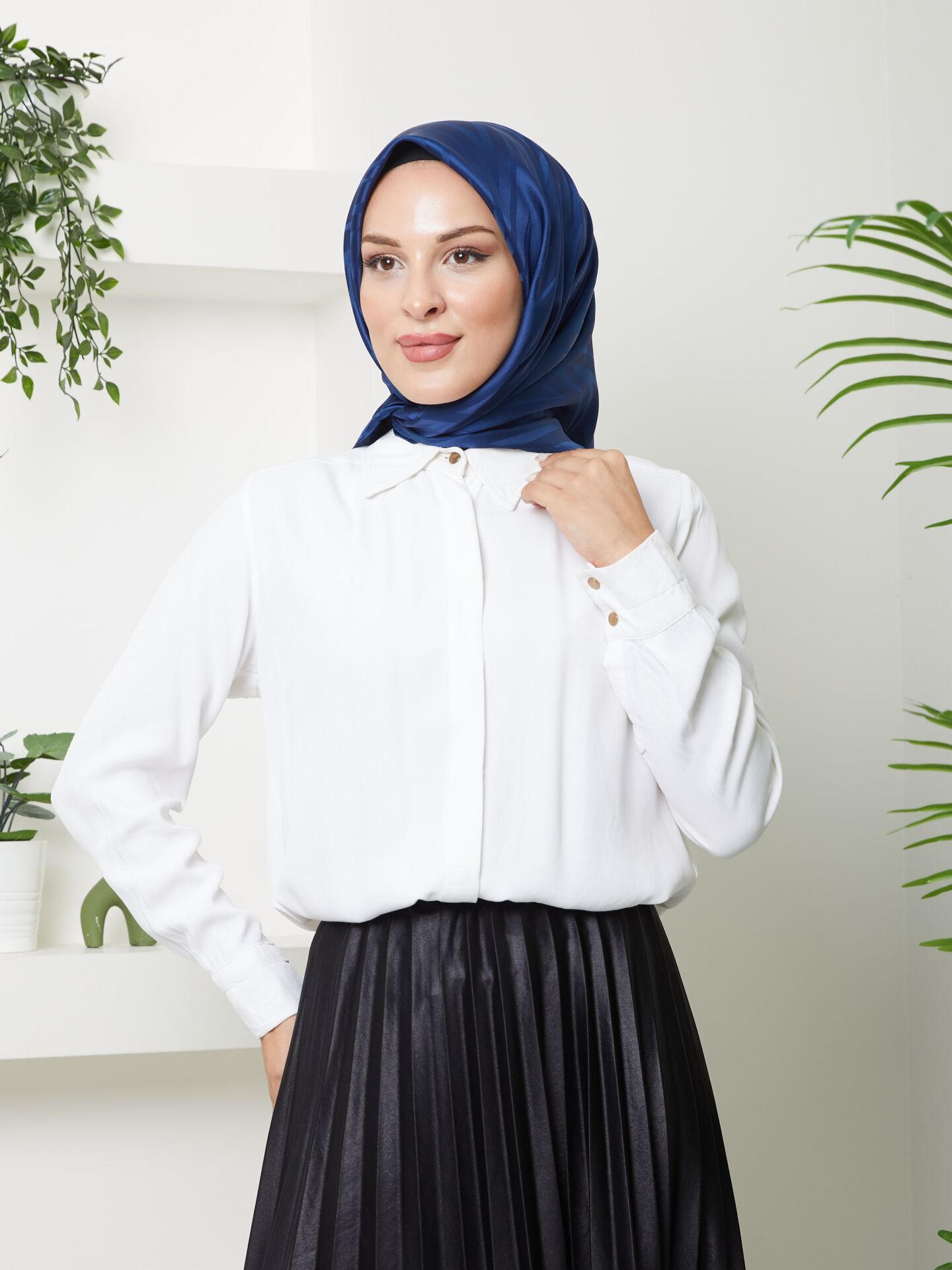 Zigzag Jakar Eşarp