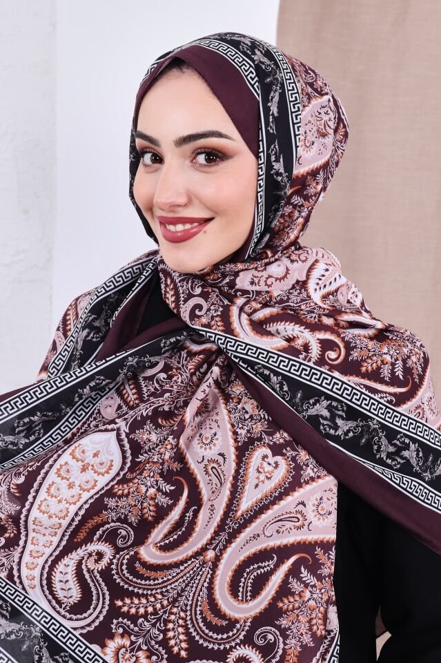 Etnik Desen Retro Soft Şal