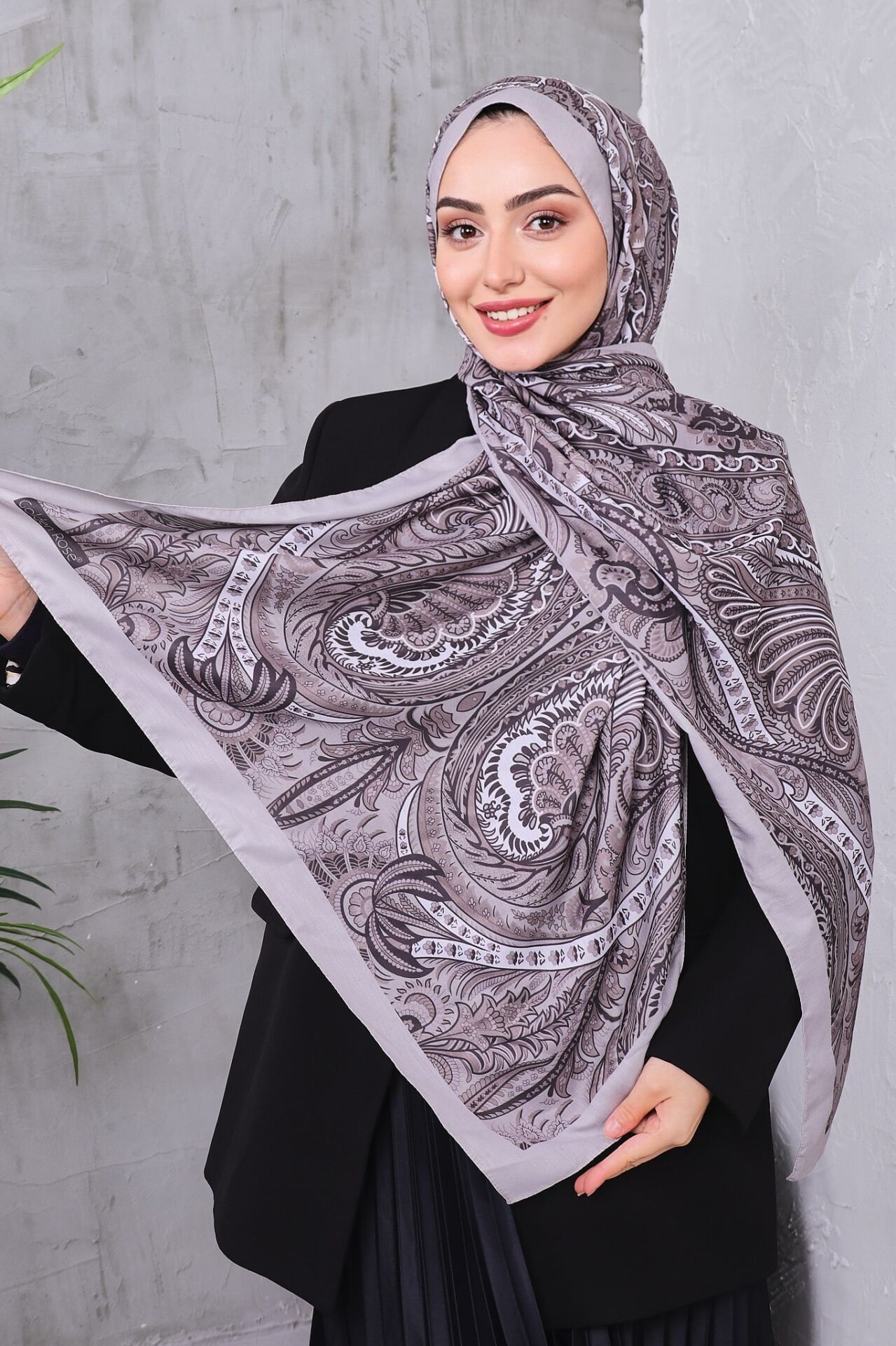 Etnik Desen Retro Soft Şal
