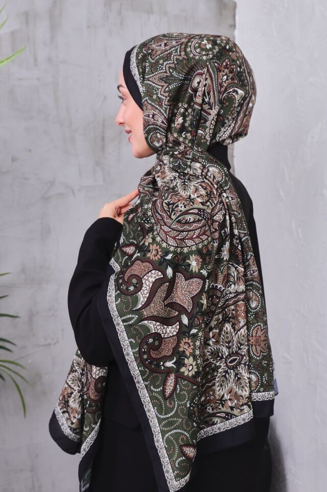 Etnik Desen Retro Soft Şal