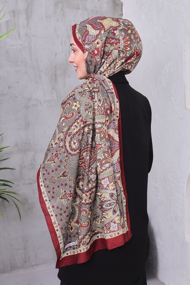 Etnik Desen Retro Soft Şal