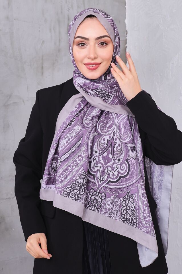 Etnik Desen Retro Soft Şal