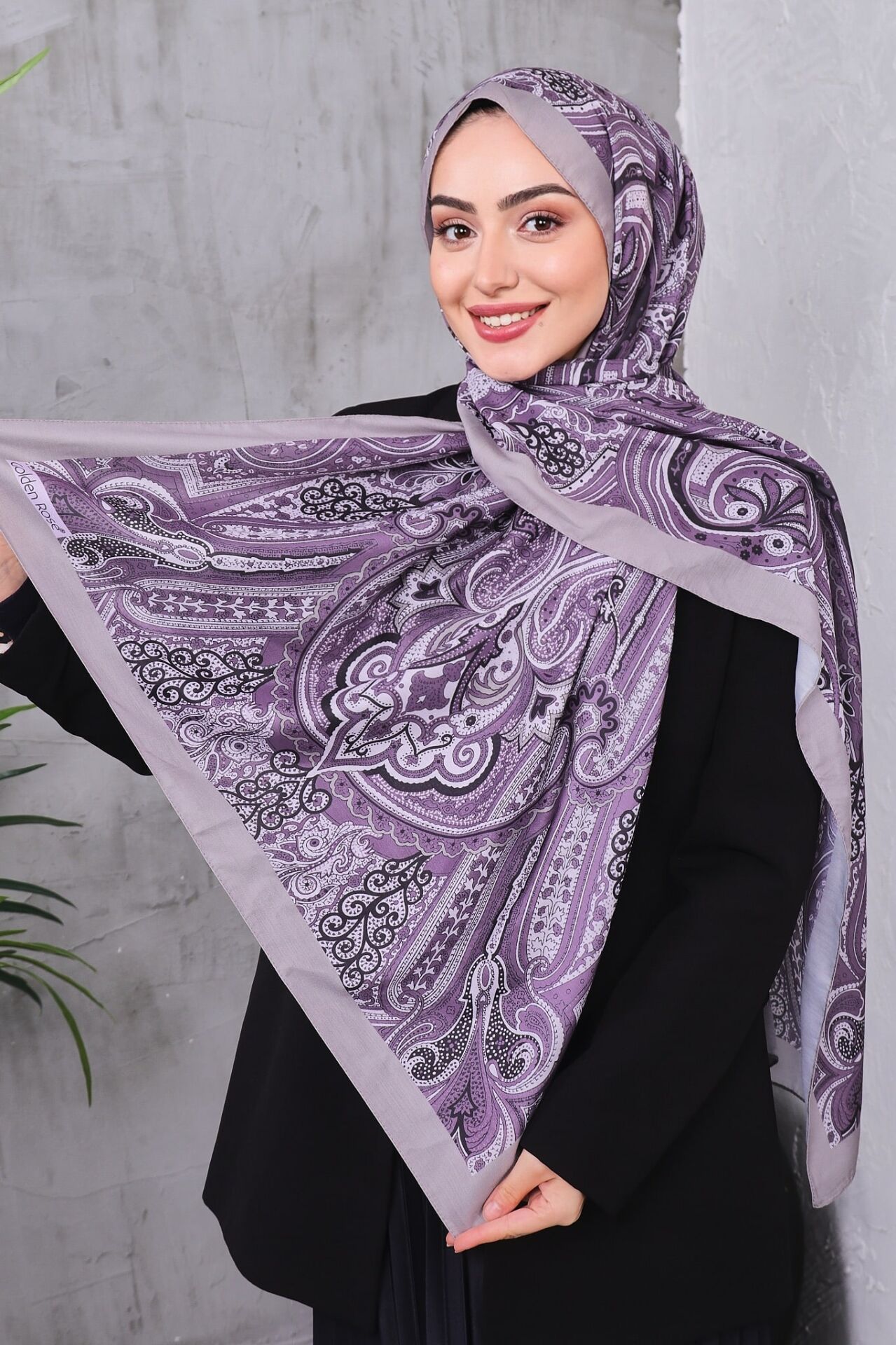 Etnik Desen Retro Soft Şal