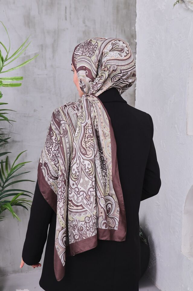 Etnik Desen Retro Soft Şal