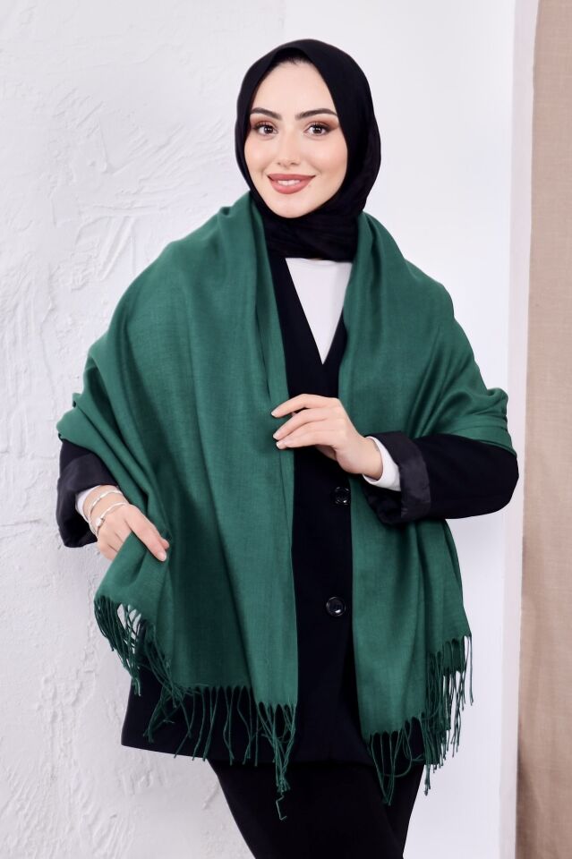 Pamuksu Pashmina Omuz Şalı Atkı