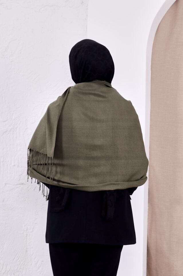 Pamuksu Pashmina Omuz Şalı Atkı