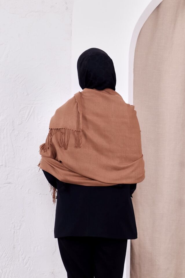 Pamuksu Pashmina Omuz Şalı Atkı