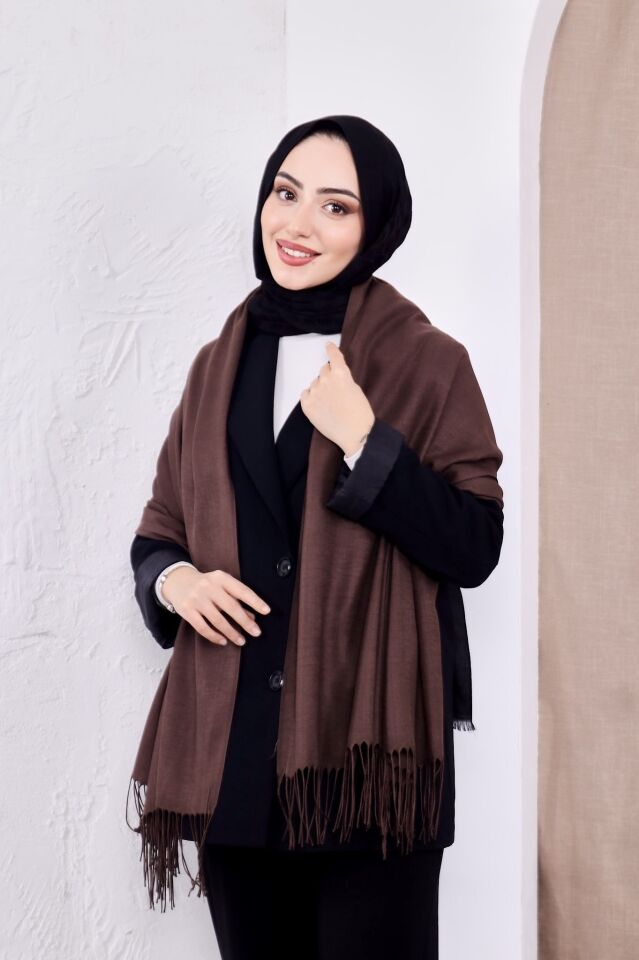 Pamuksu Pashmina Omuz Şalı Atkı
