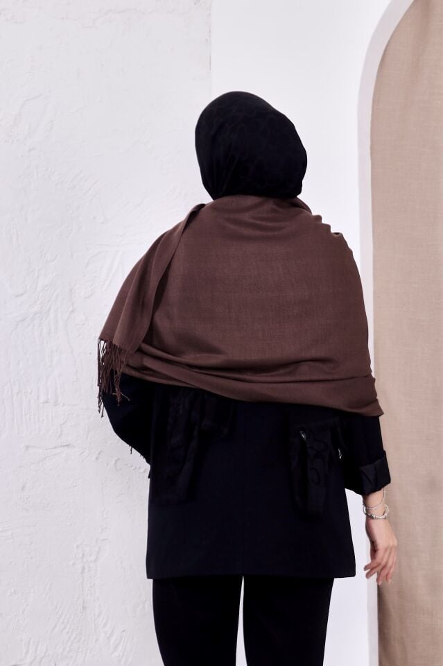 Pamuksu Pashmina Omuz Şalı Atkı