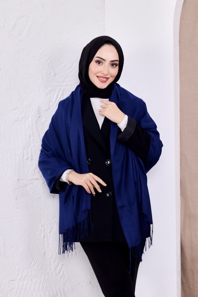 Pamuksu Pashmina Omuz Şalı Atkı