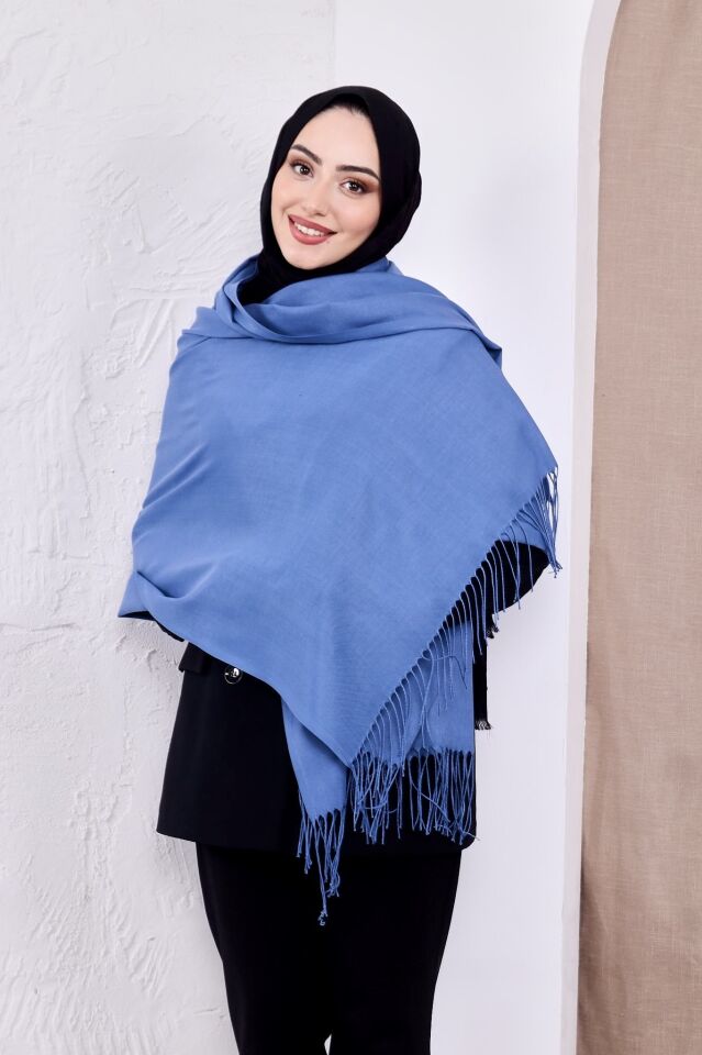 Pamuksu Pashmina Omuz Şalı Atkı