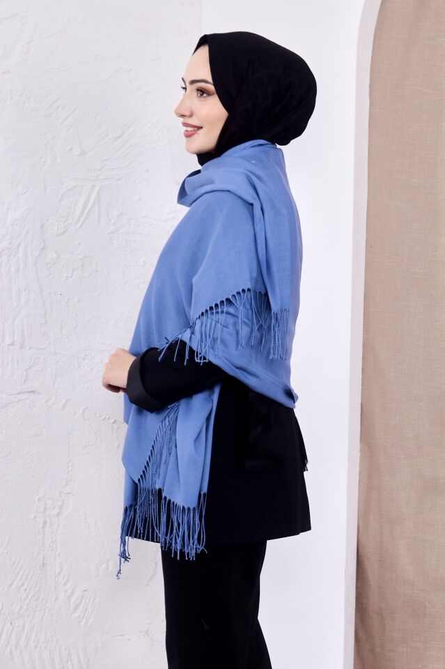 Pamuksu Pashmina Omuz Şalı Atkı