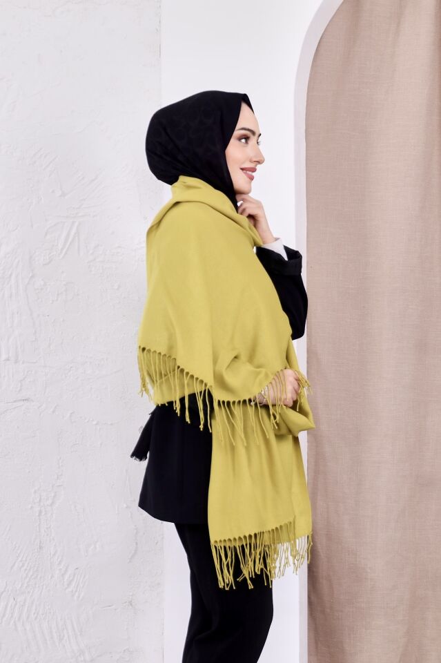 Pamuksu Pashmina Omuz Şalı Atkı