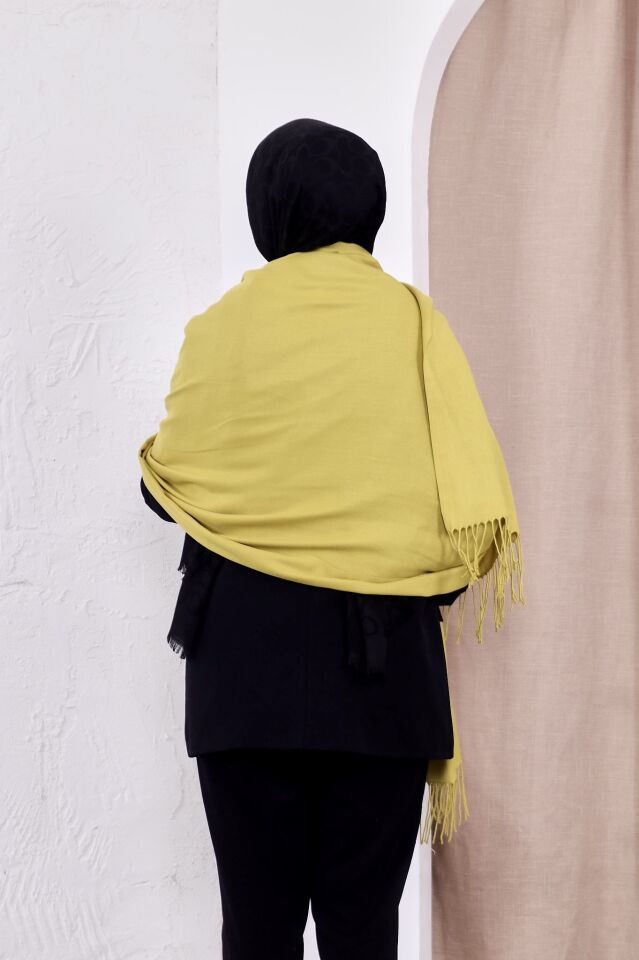 Pamuksu Pashmina Omuz Şalı Atkı