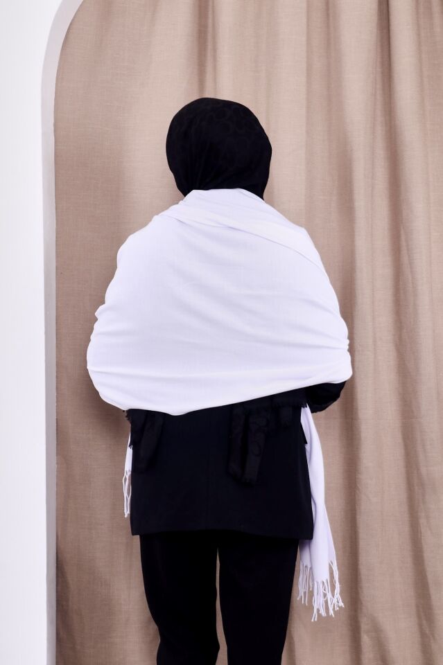 Pamuksu Pashmina Omuz Şalı Atkı