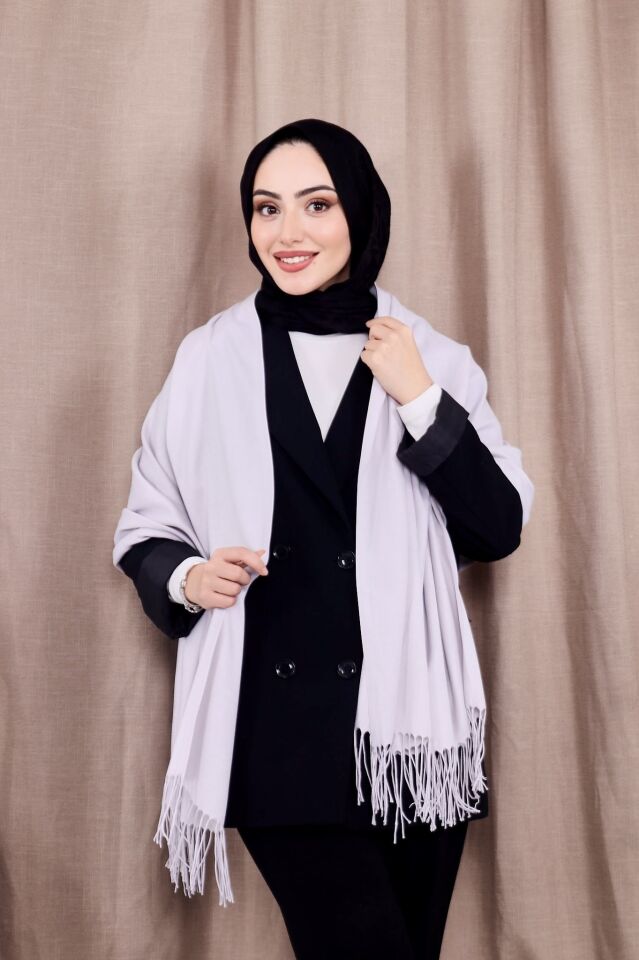 Pamuksu Pashmina Omuz Şalı Atkı