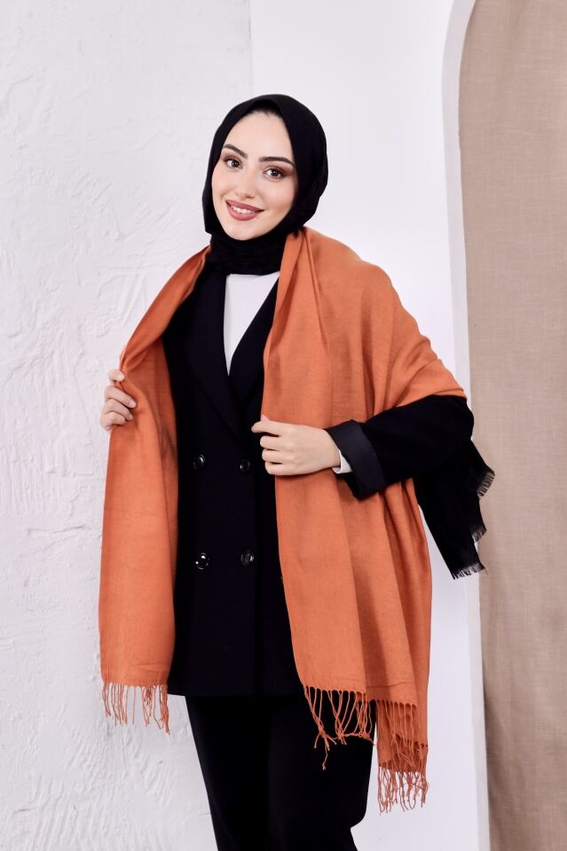 Pamuksu Pashmina Omuz Şalı Atkı