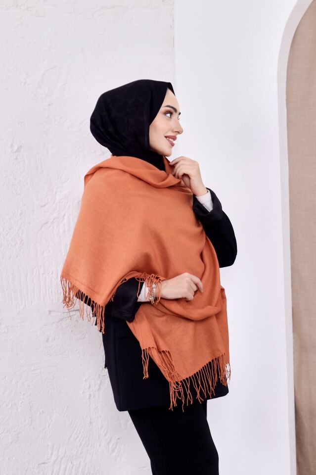 Pamuksu Pashmina Omuz Şalı Atkı