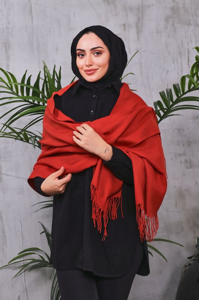 Pamuksu Pashmina Omuz Şalı Atkı