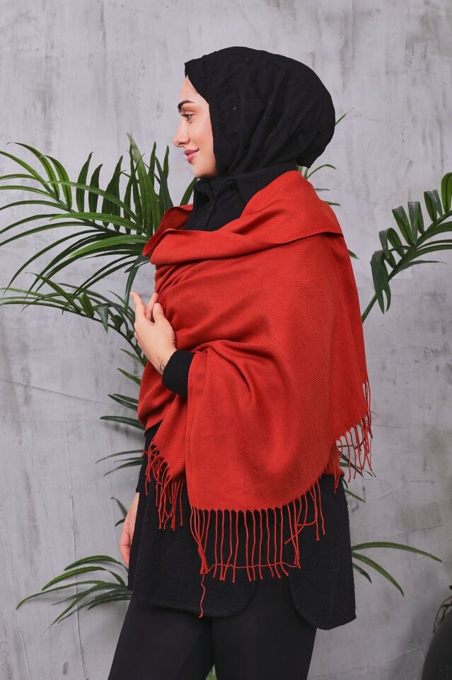 Pamuksu Pashmina Omuz Şalı Atkı