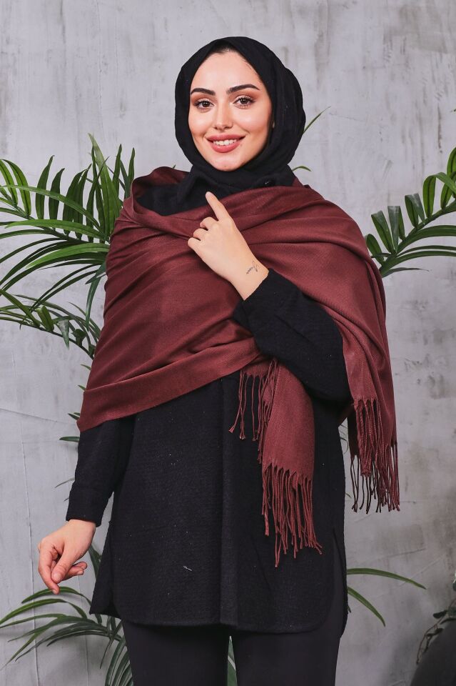 Pamuksu Pashmina Omuz Şalı Atkı