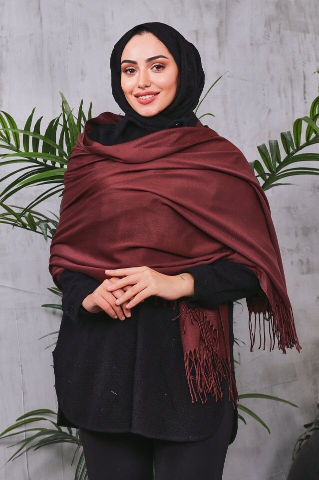 Pamuksu Pashmina Omuz Şalı Atkı