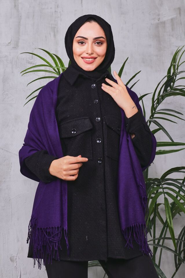 Pamuksu Pashmina Omuz Şalı Atkı