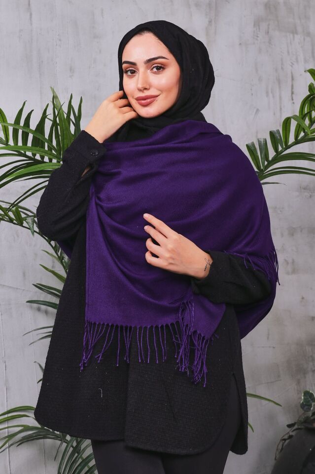 Pamuksu Pashmina Omuz Şalı Atkı