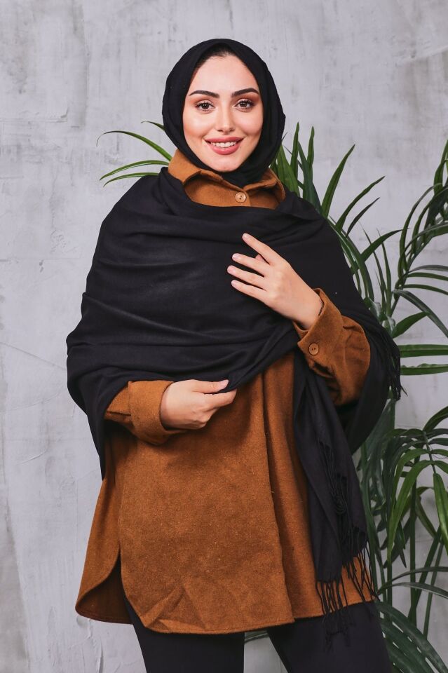 Pamuksu Pashmina Omuz Şalı Atkı