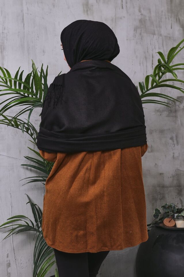 Pamuksu Pashmina Omuz Şalı Atkı