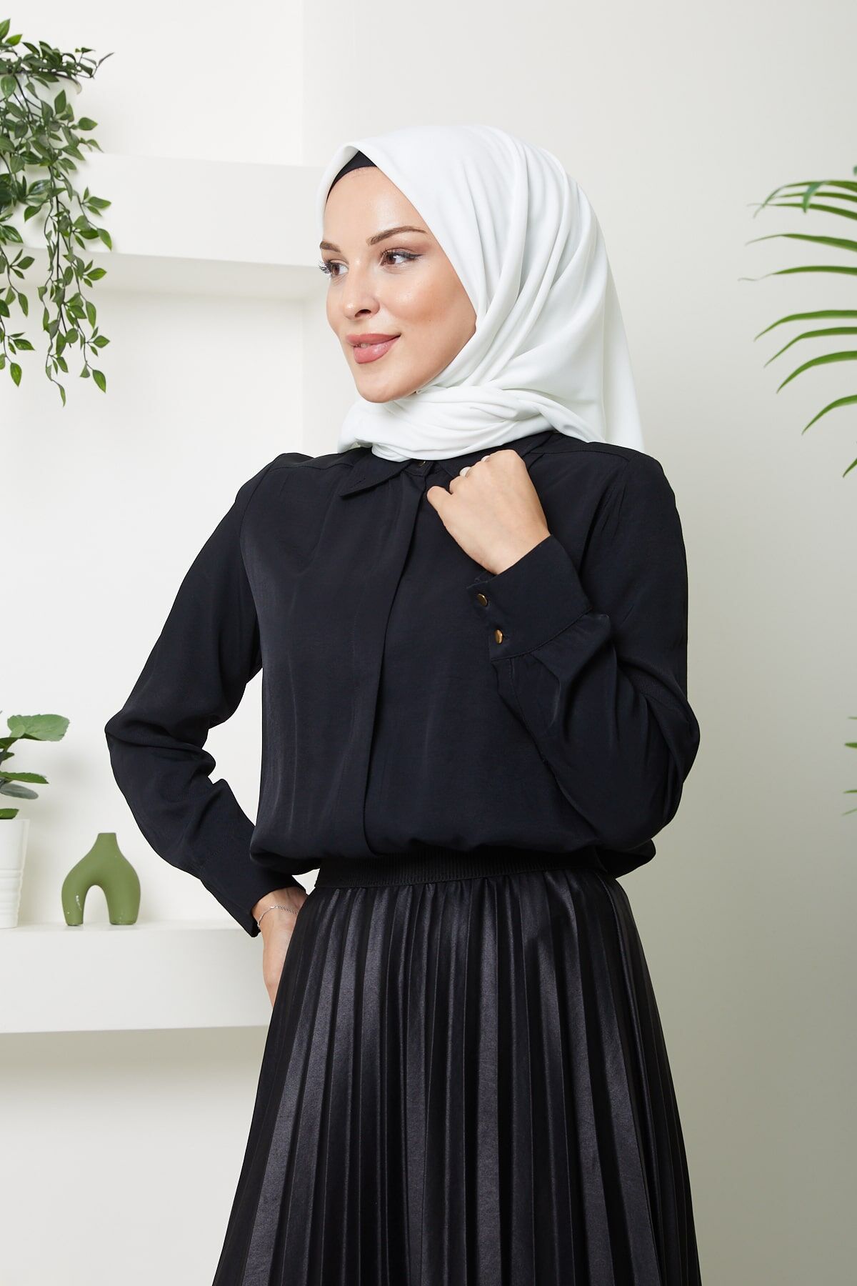 140. cm Medine İpeği Eşarp