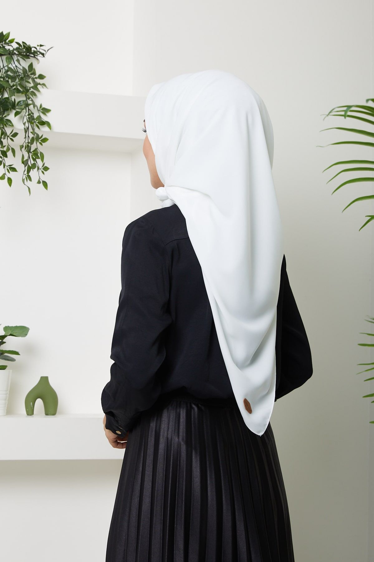 140. cm Medine İpeği Eşarp