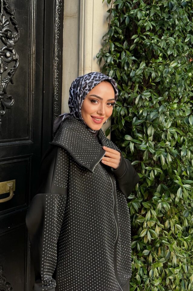 Leopar Desen Soft Pamuksu Eşarp