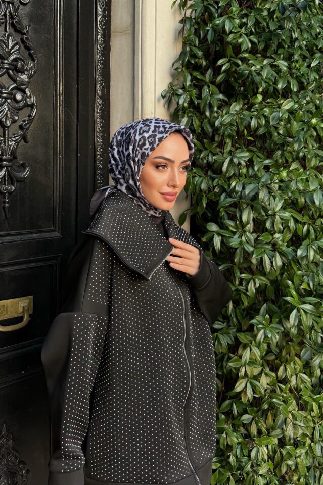 Leopar Desen Soft Pamuksu Eşarp