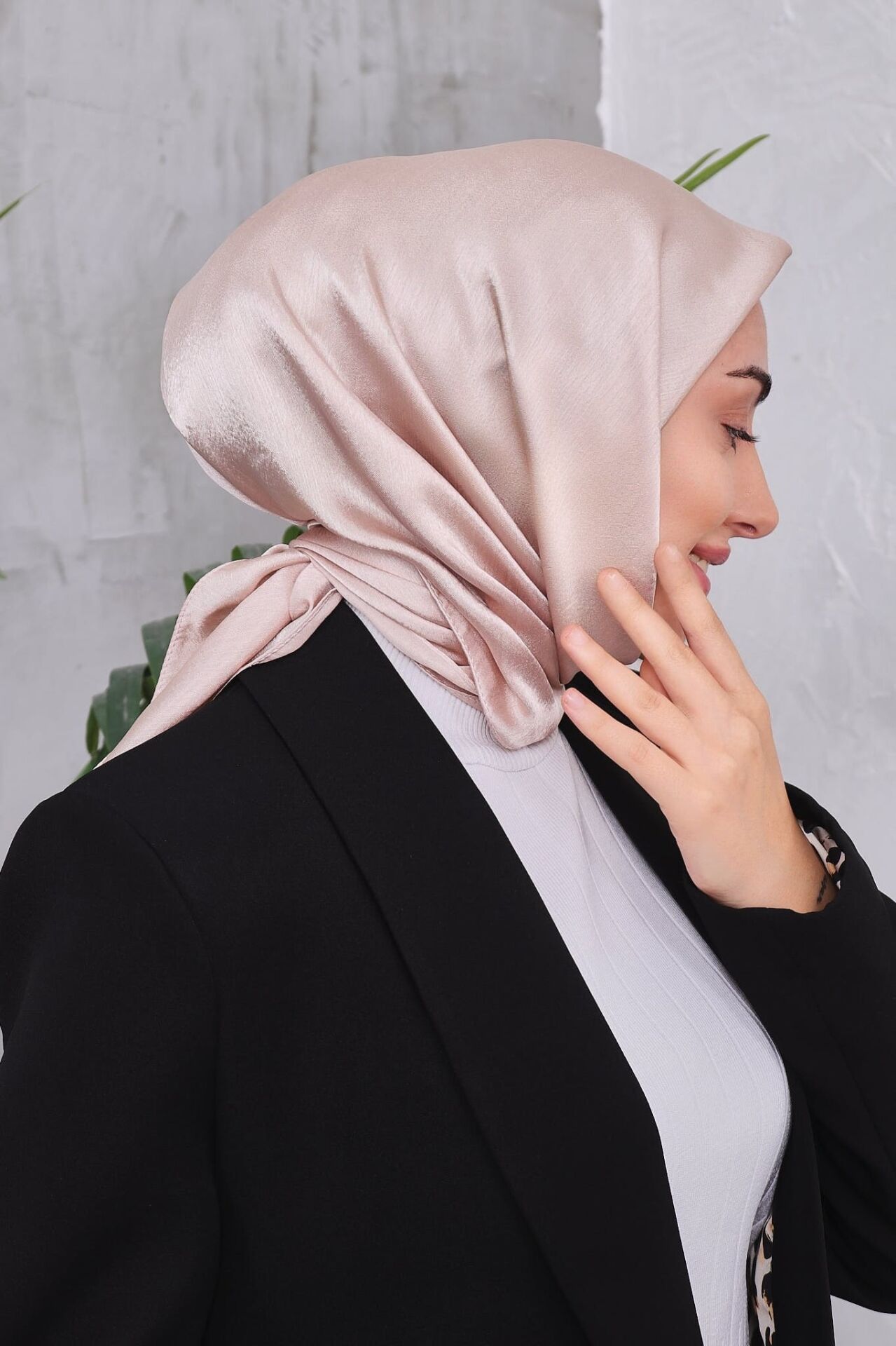 Janjan Lüks Abiye Parlak Eşarp