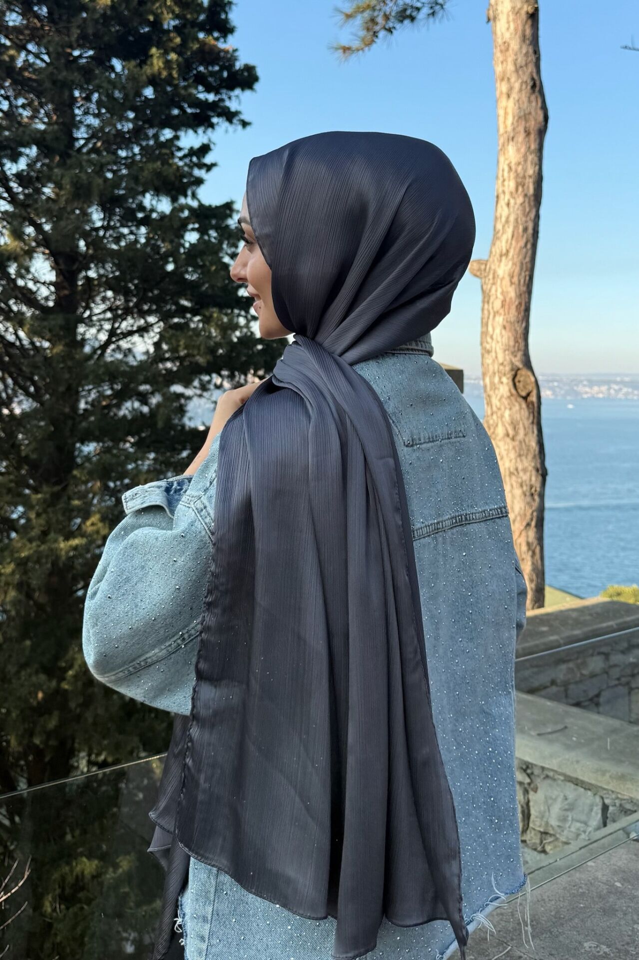 Deniz Parlak Abiye Şal