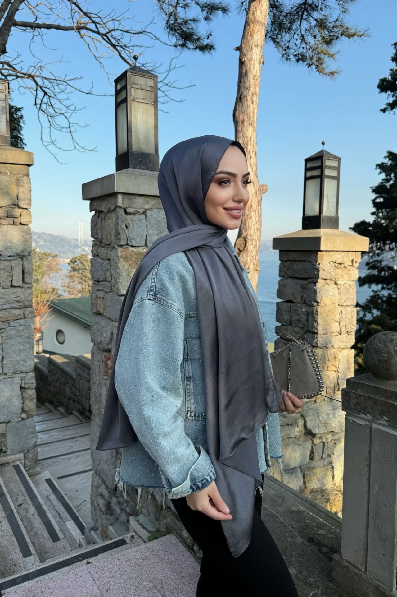 Deniz Parlak Abiye Şal