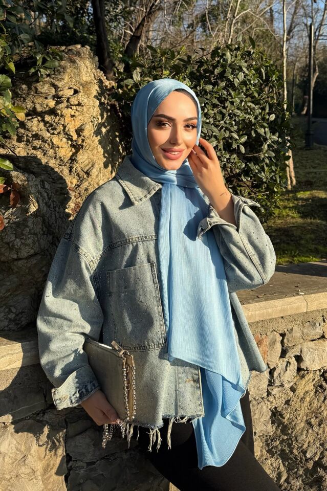 Deniz Parlak Abiye Şal