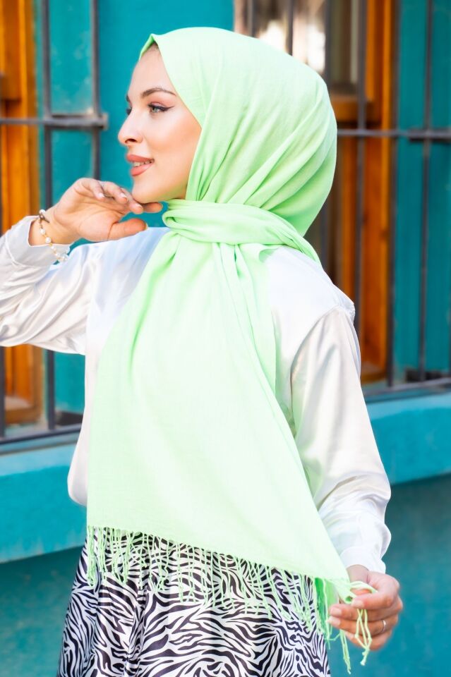 140 gr. Püsküllü Pamuksu Pashmina Şal
