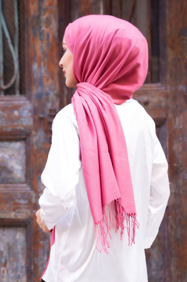 140 gr. Püsküllü Pamuksu Pashmina Şal