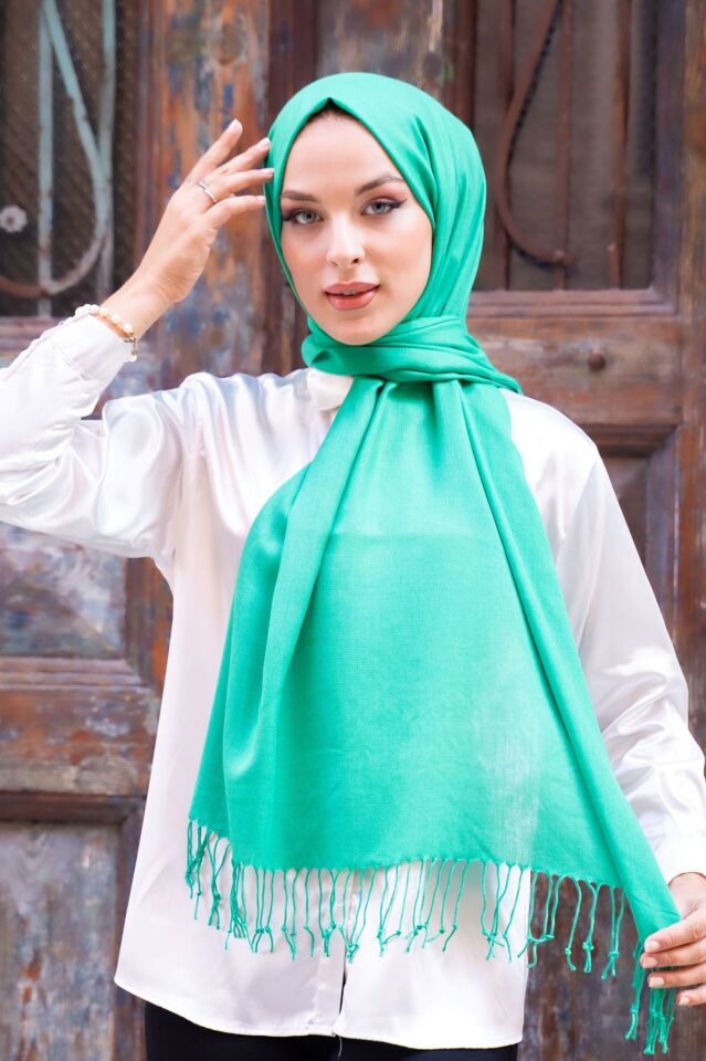 140 gr. Püsküllü Pamuksu Pashmina Şal