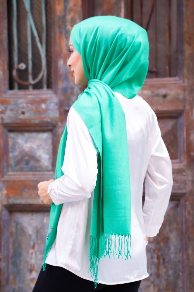 140 gr. Püsküllü Pamuksu Pashmina Şal