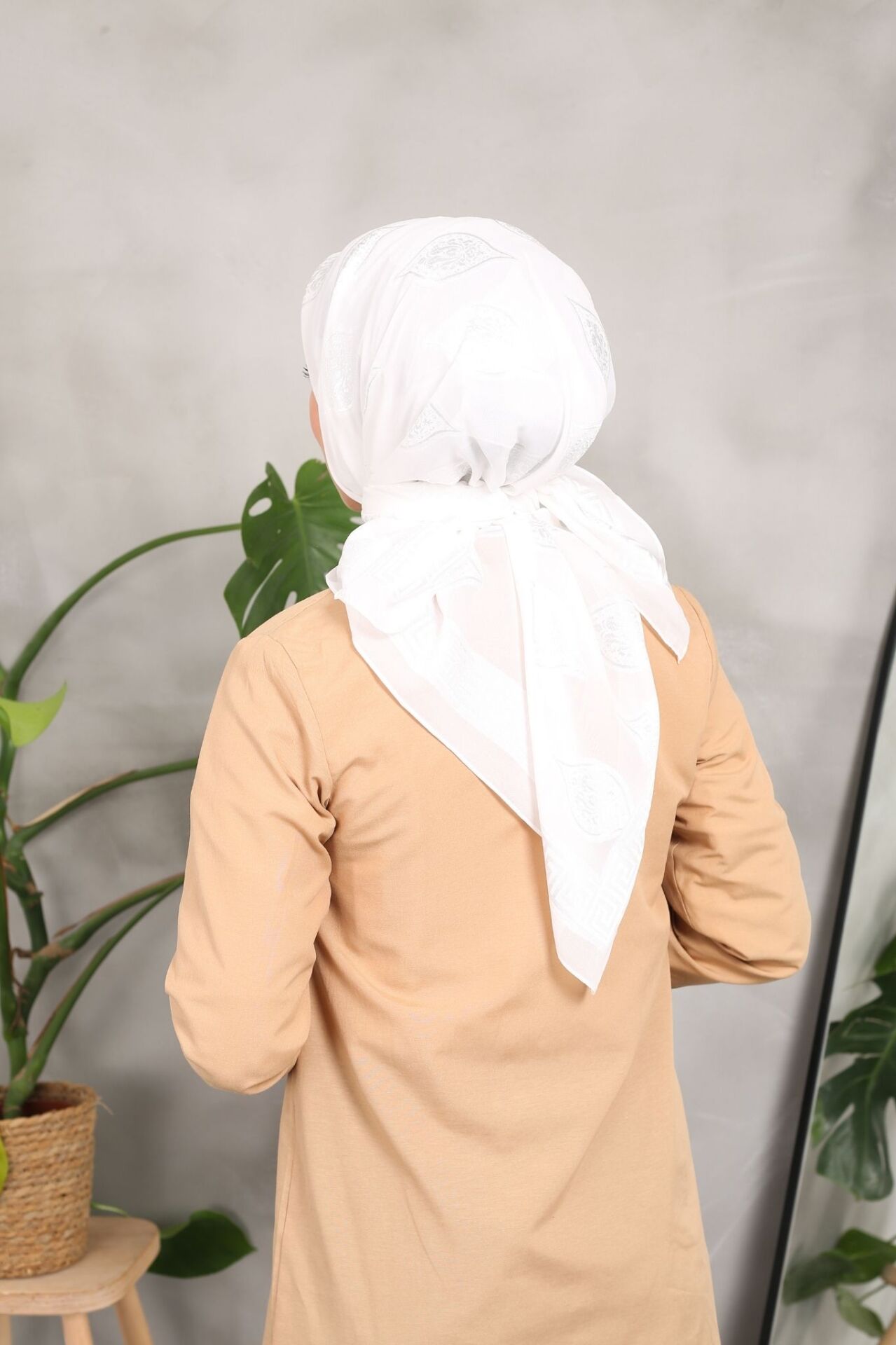 Etnik Jakar Şifon Eşarp