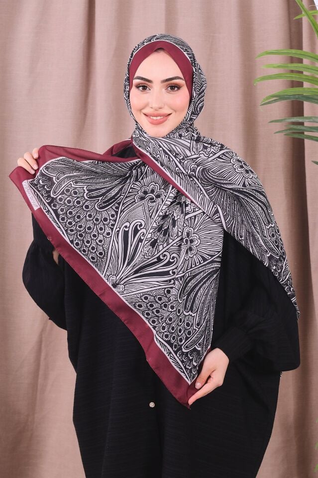 Etnik Desen Retro Soft Şal