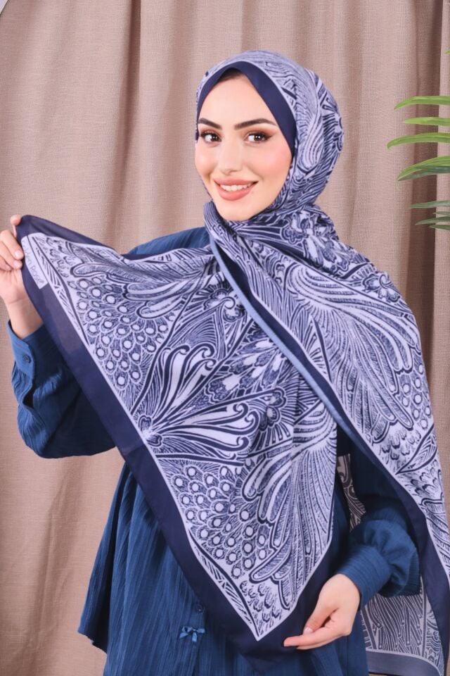 Etnik Desen Retro Soft Şal