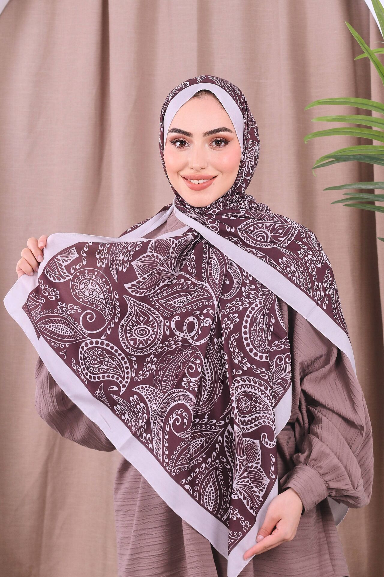Etnik Desen Retro Soft Şal