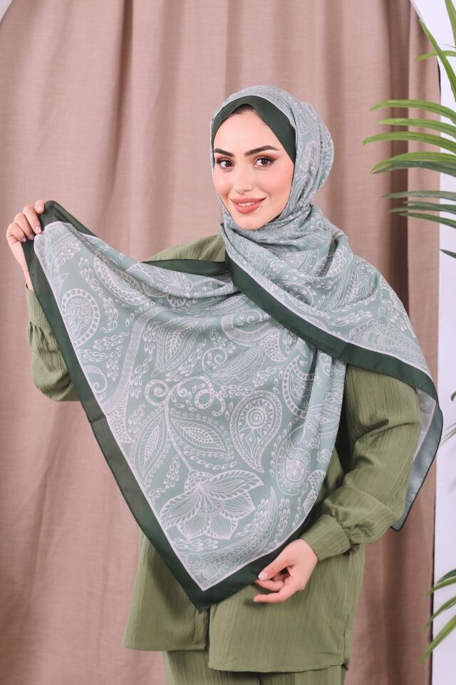 Etnik Desen Retro Soft Şal