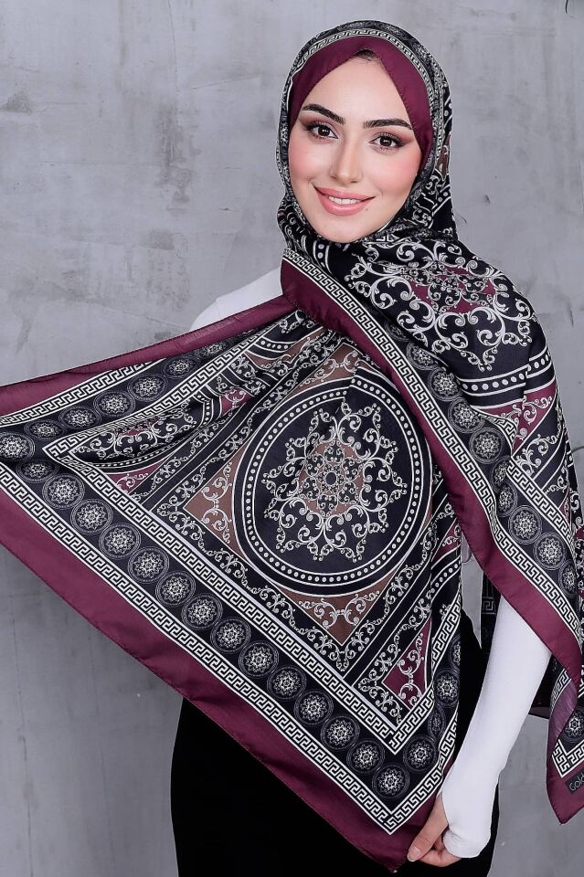Etnik Desen Retro Soft Şal